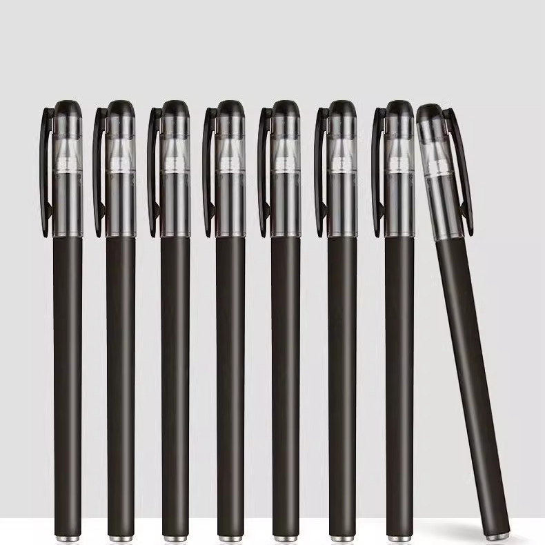 Taiji Frosted Gel Pen, Exam-Specific Pen for Students, 0.5mm Carbon Black Water-Based Signature Pen, Ballpoint Pen, Red Pen, Full Needle Tube Bullet Tip Stationery, Frosted Pen for Office and Business