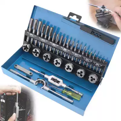 German standard Hegong steel wrench hand 32PC piece set screw tapping tooth set Ratchet thread extension rod screw tapping combination