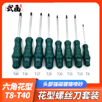 Wuhan screwdriver set pattern magnetic six-pointed star screwdriver torx screwdriver inner hexagonal pattern rice type
