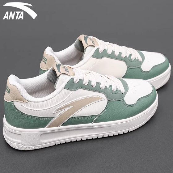 安踏板鞋男鞋2025春季新款小白鞋男士透气轻便运动鞋男款休闲鞋子
