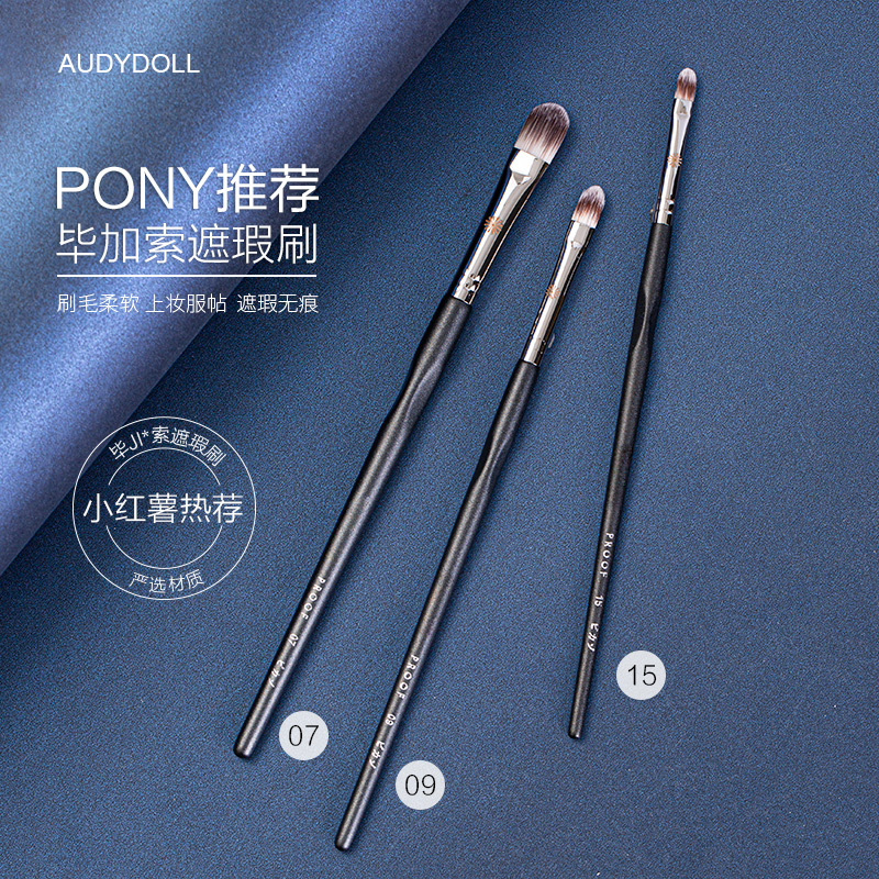 Pony recommends Picasso Concealer Brush 07 09 15 Large, Medium and Small Concealer Brush to cover acne marks, black moles, dark circles