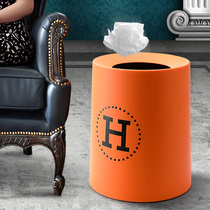 Net red garbage bins Home Creative toilet toilet Bedrooms Rubbish Bins Large Capacity Light Lavish Living Room Ins Wind