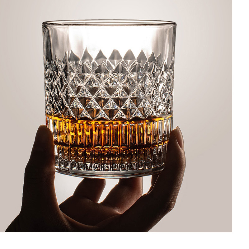 Japanese high-end whiskey glass set ins Japanese-style household crystal glass foreign wine glass creative beer glass strong - Taobao