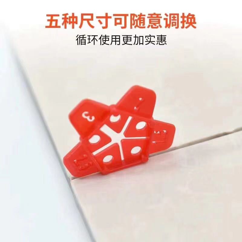 Tile cross plastic cross clip leveling locator leaving seam card multi-function loop spacer clip