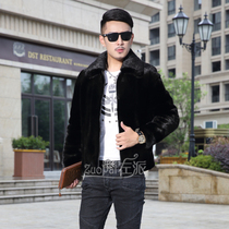 Direct Marketing Minke Fur Coats Males Mink Mink Mano American Ben Black Water Mink Fur Coat Macho Fur Coat Mens Coat
