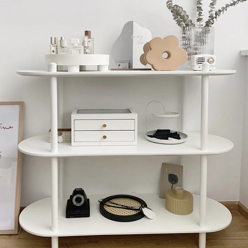 ins floor-to-ceiling bookshelf porch bedroom bedside storage display modern office simple three-story living room shelf