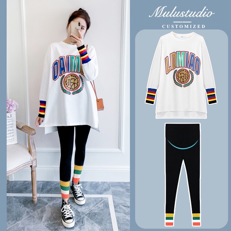 Maternity Spring Wear Net Red Suit Out Fashion New Foreign Atmosphere Early Spring Maternity Maternity Clothing Spring and Autumn Tops Cover Your Ass