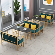 Cassette sofa Composition minimalist light lavish art Tea House Tea House Nordic West Restaurant Milk Tea Shop Café Table