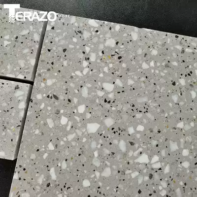 terazo block type prefabricated inorganic terrazzo countertop size custom gray home decoration style fifty degrees Gray