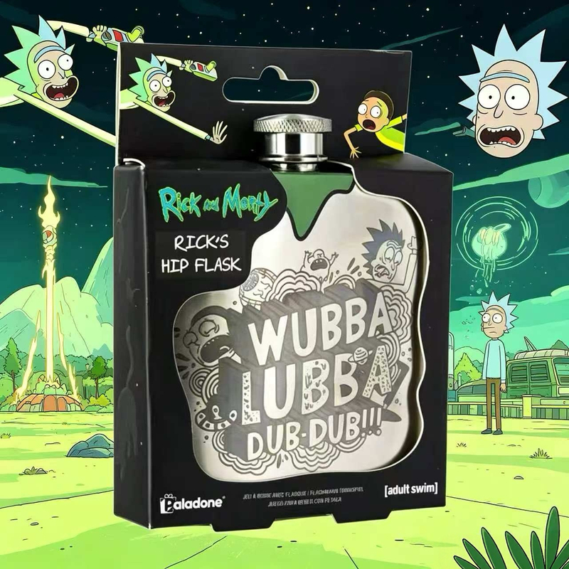 Rick and Morty Merchandise: Rick and Morty Water Bottles, Flask, Kettle, Ornaments, Cups, Wine Bottles, Wine Glasses, Gifts