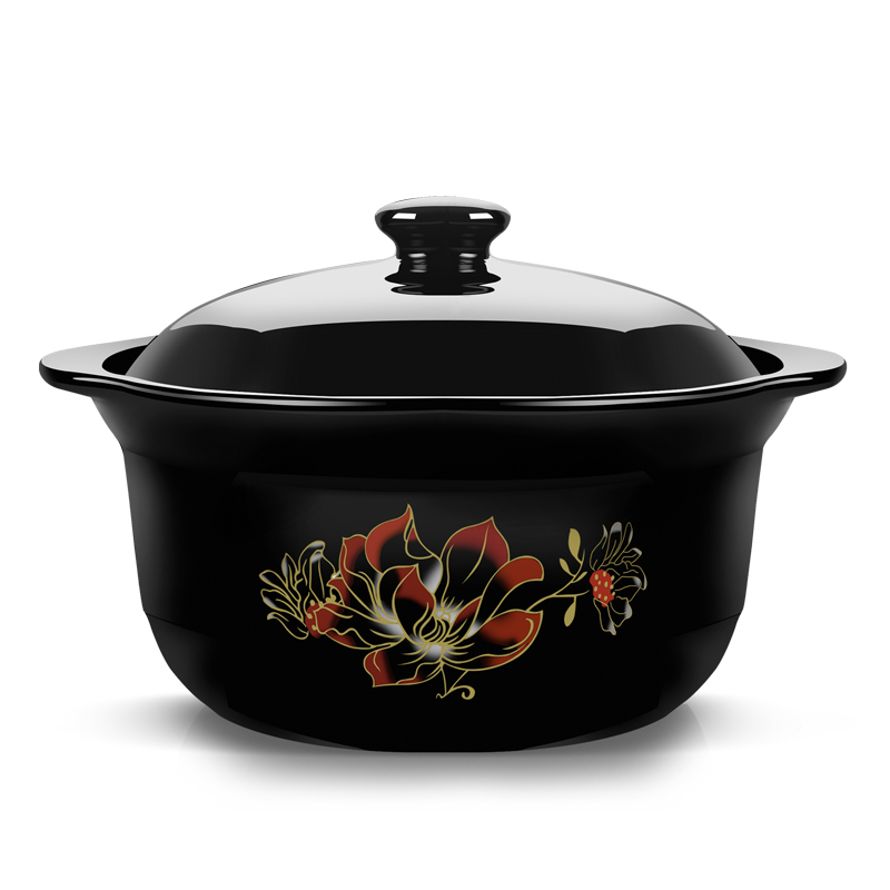 Casseroles, high temperature resistant crock soup pot small ceramic casserole pot soup pot stew pot 1 flame household gas soup rice