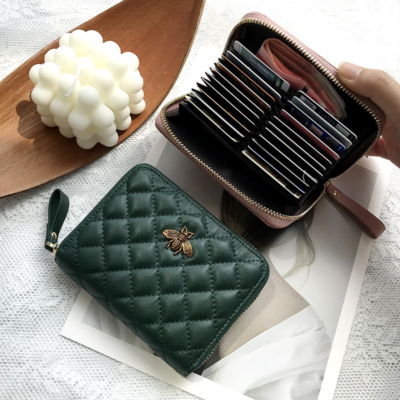 Card bag female small multi-card large capacity exquisite high-grade ultra-thin Korean cute anti-demagnetization ins net red new