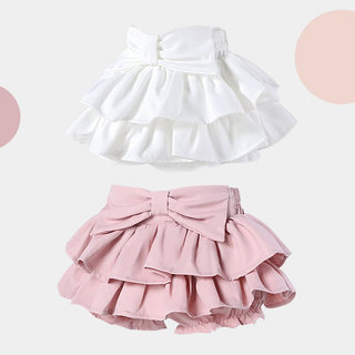 女童半身裙百褶儿童蛋糕裙裤防走光短裙蓬蓬中大童JK学院风公主裙