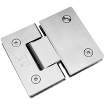 304 stainless steel no frame glass door hinge bidirectional bathroom glass clip shower room hinge 180 degrees flat open