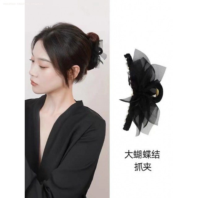 Fugitive Princess Butterfly Clip Bow Shark Clip Women's Summer Back of Head 2023 Internet Celebrity New Headwear Hair Clip