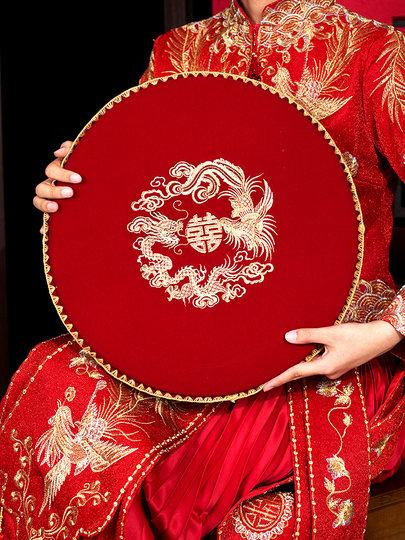 结婚跪垫一对新娘婚礼敬茶改口红色福字喜垫子坐福垫婚庆用品大全