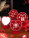Mirror Wedding Dowry, a Pair of Makeup Mirrors for Newlyweds, Bride's Red Wedding Mirror, Wedding Preparation Gifts, Complete Collection of Wedding Supplies