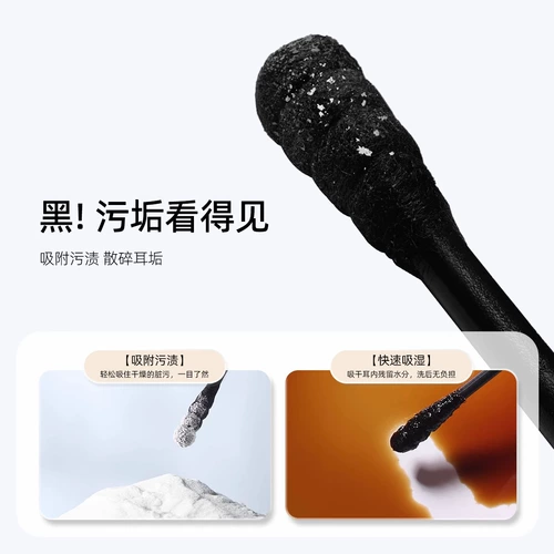 Черно -голодный ватный тампон Чистый игрок с прыщами.