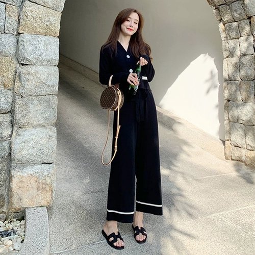 Осенний трикотажный комплект, 2020 года, популярно в интернете