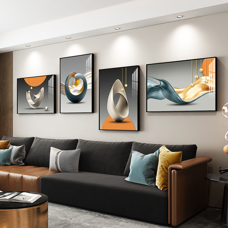 Creative living room dining room sofa background wall wall decoration pendant modern minimalist TV background wall hanging decoration