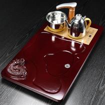 New 2023 tea table single tea tray set household electric stove integrated household fully automatic water supply tea sea function