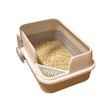 Extra large cat litter box toilet anti-splash special giant cat sand basin semi-enclosed poop small kitten full open sand basin
