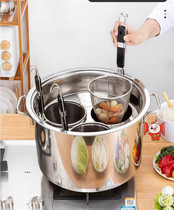 Stainless steel powder hedge suit Spicy Hot And Leaking Spoon Strainer Scoop spoons Boiled Noodles Rice Noodle surface Noodles Scoop drain Punched Powder Hedge