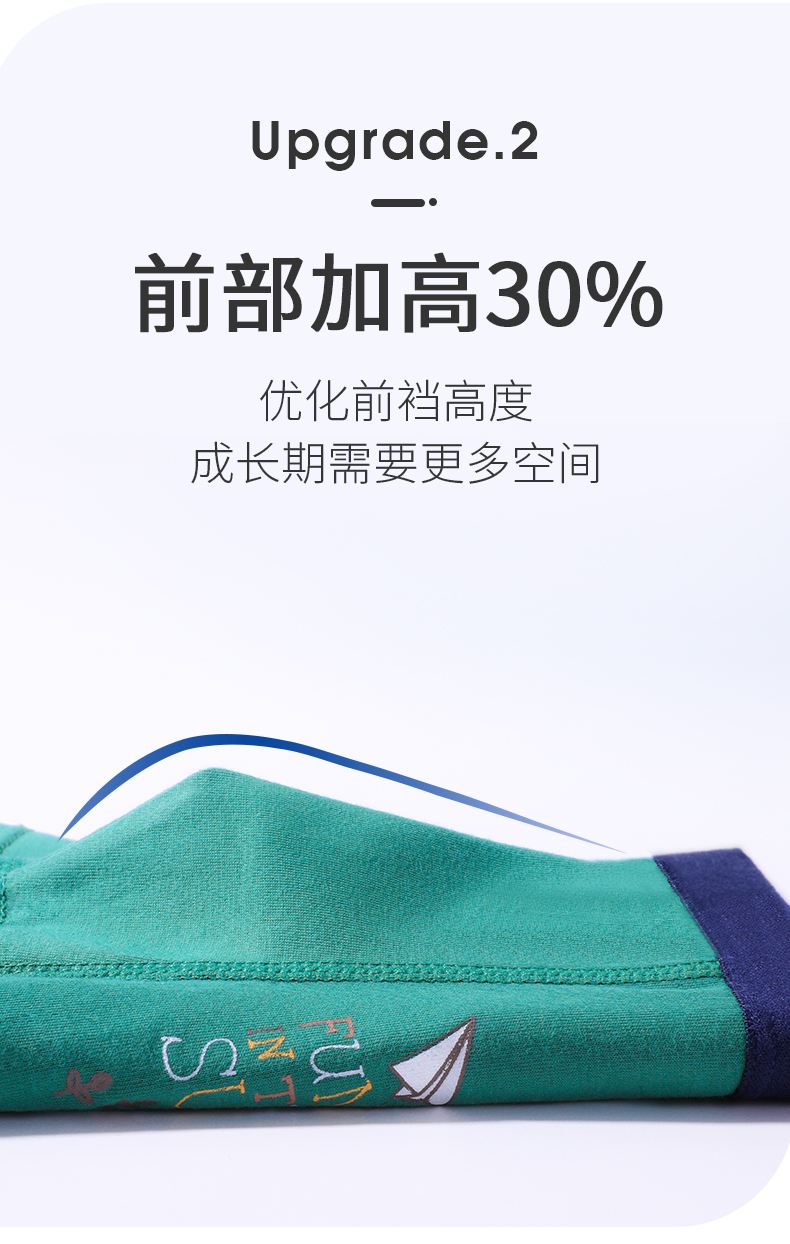 猫人 男童 A类95精梳棉 平角裤 4条装 图7
