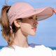 Mqvq Visor Hat Sun Hat Summer Korean Style Face-Covering Sun Protection Hat Retractable Golf Hat for Women