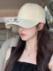 Mqvq American-Style Baseball Cap for Women, Spring Korean Version, Enlarged and Deepened Hard Brim, Wide Brim, Large Head Circumference, Face-Slimming Duckbill Hat