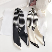 100 Hitch A Little Square Towel Woman Spring Autumn Korea Hitch Suit Shirt Tie Temperament Fashion Hair With Silk Scarf Summer Thin
