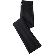 High Waist Microlao Jeans Womens Spring Autumn Season New 2023 Slim Fit Slim Minor Black Retro Horn Pants