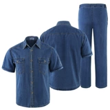 Летний джинсовый комбинезон, тонкий износостойкий лонгслив