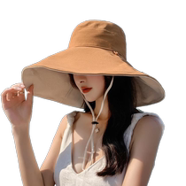 Fishermans hat Child Korean version Summer Grand Peak Double face wearing 100 lap sunscreen Sunhood sunhat Chaoding trendy ocean gas