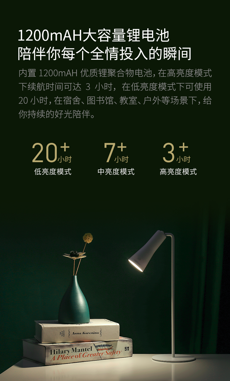 Lightera 万向调节智能磁吸式led台灯 充插两用 图5