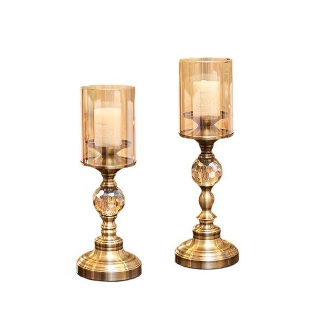 Light Luxury Ornaments, European-Style Crystal Aromatherapy Candle Holder, Retro Living Room Creative Ornaments, Dining Table, Romantic Candlelight Dinner