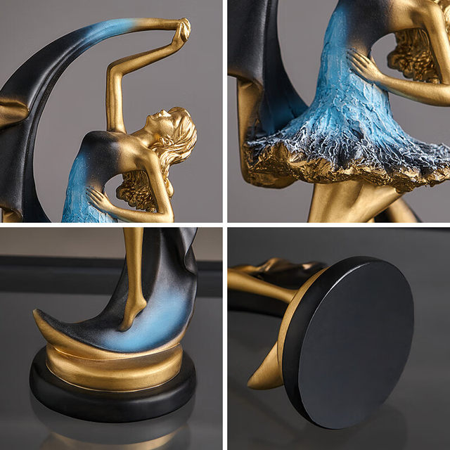 Light Luxury Ornaments, Simple Modern Dancing Girl Crafts Ornaments, High-End Housewarming Gifts for the Entrance Hall and Living Room