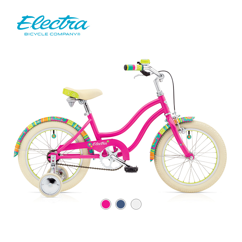 Electra children's bicycle female 3-8 year old girl bicycle princess 16 inch child baby bicycle powder