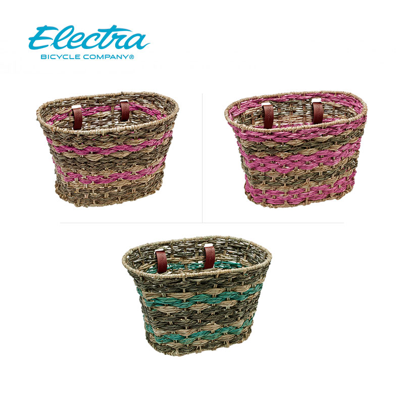 Electra Bicycle Bamboo Basket Accessories Universal Adult Basket Bamboo Universal Solid Color Decorative Accessories