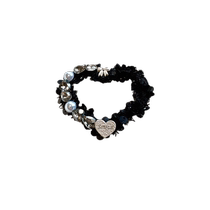 Heart Action Mousse Crystal Bright Sheet BB Clip Delicate Insert Drilling Loving Side Clip Sweet and Liu Haiclip Disc Hair Instrumental Head Accessories