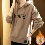 Демисезонная утепленная толстовка, термобелье для отдыха, куртка, увеличенная толщина, в корейском стиле, свободный крой