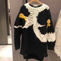 2020 new winter lazy wind loose sweater womens autumn and winter wear thick coat womens long sweater skirt