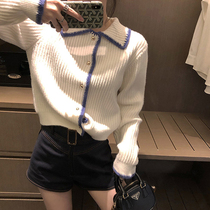 2020 new soft milk very fairy sweater women autumn winter wear retro harbor style lazy knit cardigan jacket