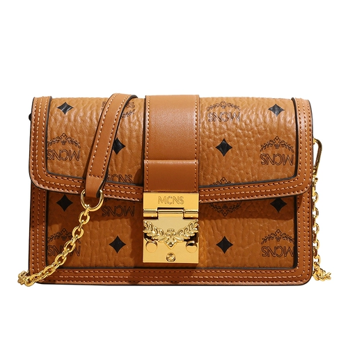 Сумка через плечо, сумка для телефона, сумка на одно плечо, цепь, из натуральной кожи