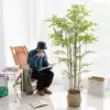 Artificial bamboo potted new Chinese Zen indoor large-scale green plant decoration Floor-to-ceiling plant landscaping ornaments fake bamboo