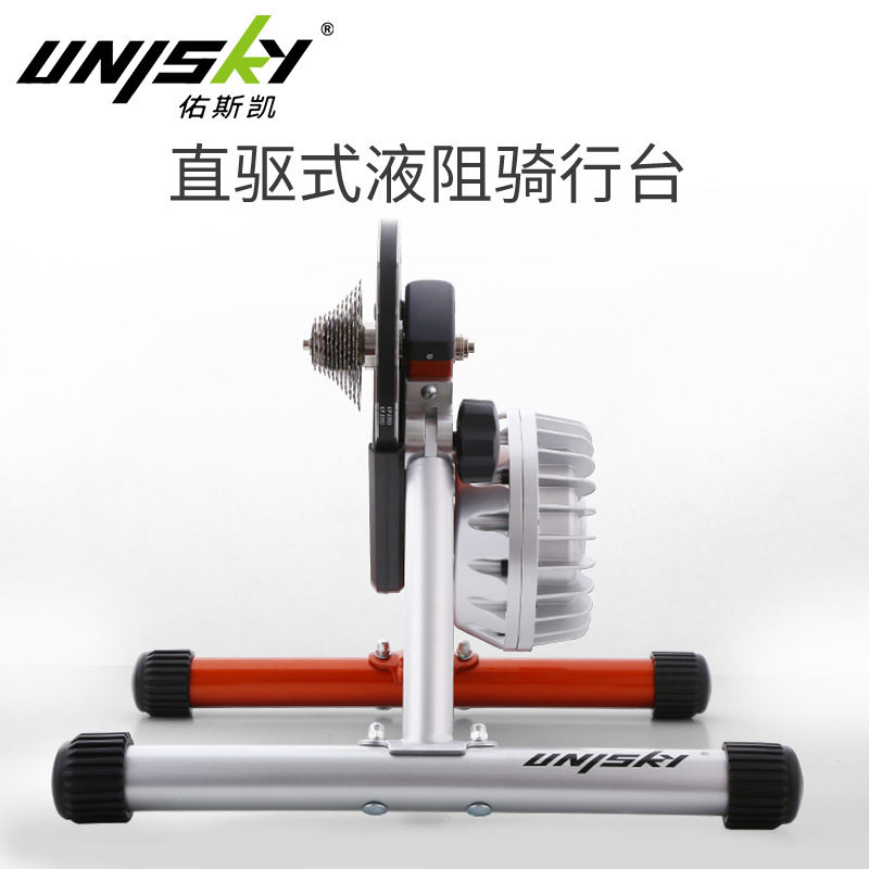 UNISKY direct drive mechanical power riding platform remove rear wheel indoor direct drive fluid group bicycle training rack