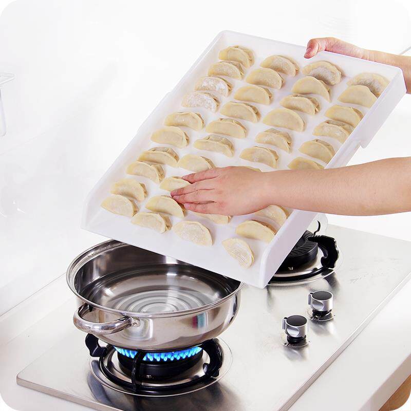 Creative superimposition of plastic dumplings Curtain Noodles Food Curtain not stained with dumplings Mat Meal Cushion dumplings Stuffed Bun Noodle Trays-Taobao