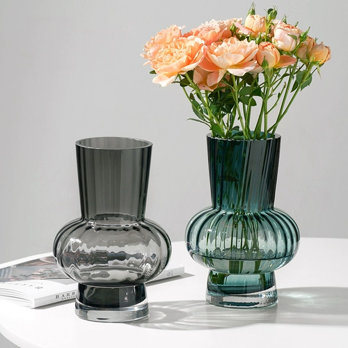 Высококачественная креативная стеклянная ваза неправильной формы, прозрачная гидропоника, цветы, стол, цветочная композиция, украшение для гостиной, нишевые украшения