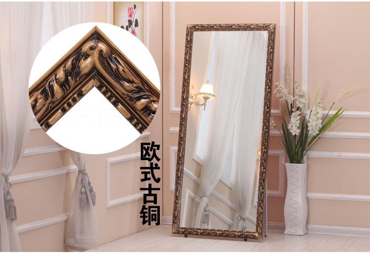 Gương sàn kích thước lớn Gương dài thay gương Gương lắp gương tự phục vụ cửa hàng quần áo gương kéo dài Gương mỏng - Gương gương treo bàn trang điểm