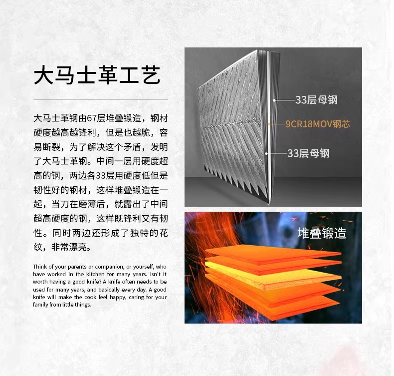 安享好物 安享B级切片刀-狂鲨切片菜刀 国标 